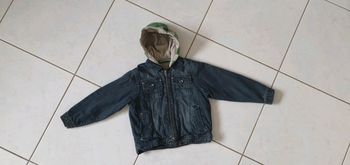 Veste zippée en jean garçon 6 ans LEN2