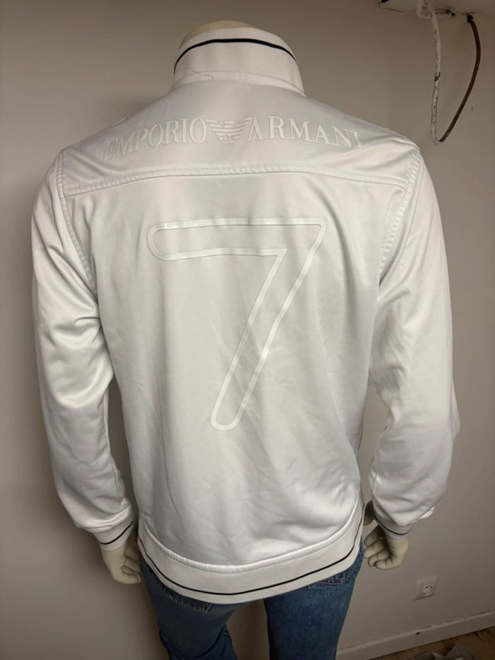 Veste Emporio Armani blanche - Taille M - Logo holographique - Excellent état - photo numéro 8