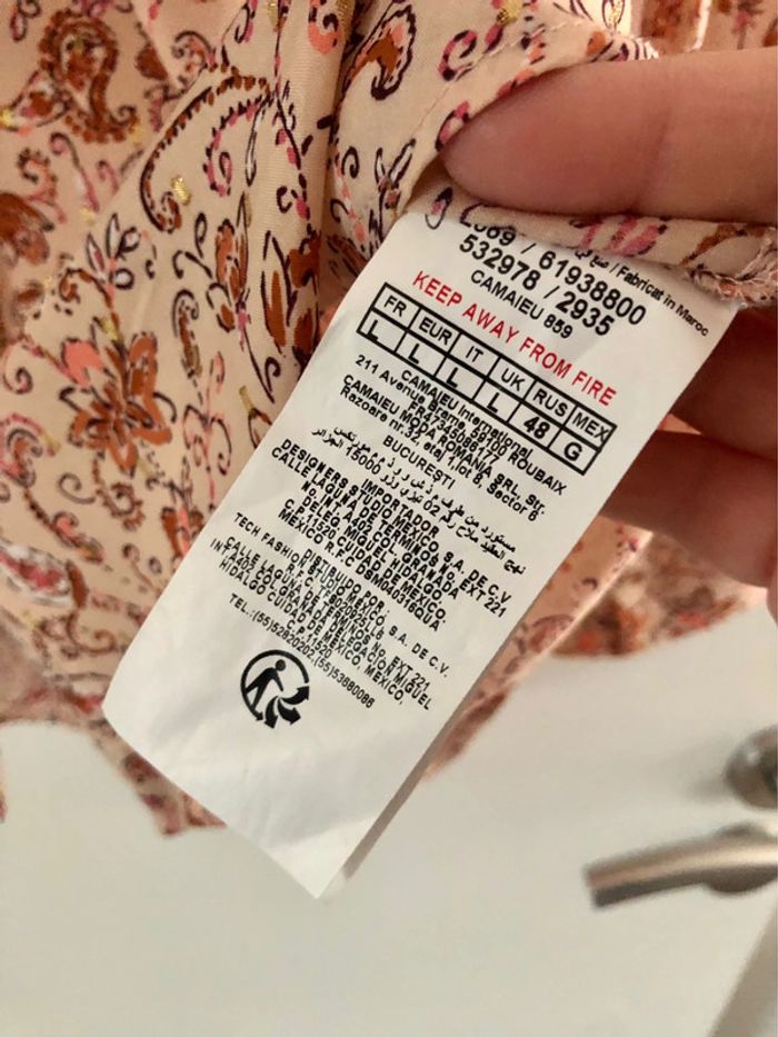 Chemise camaieu taille L neuve - photo numéro 4