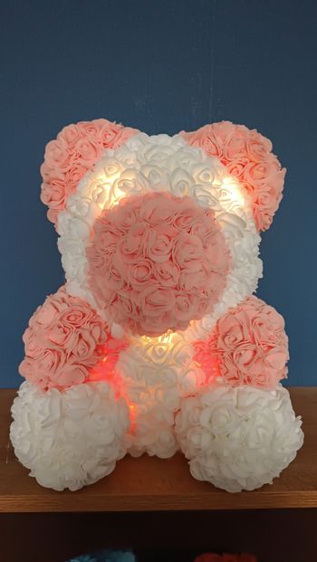 Ourson floral lumineux