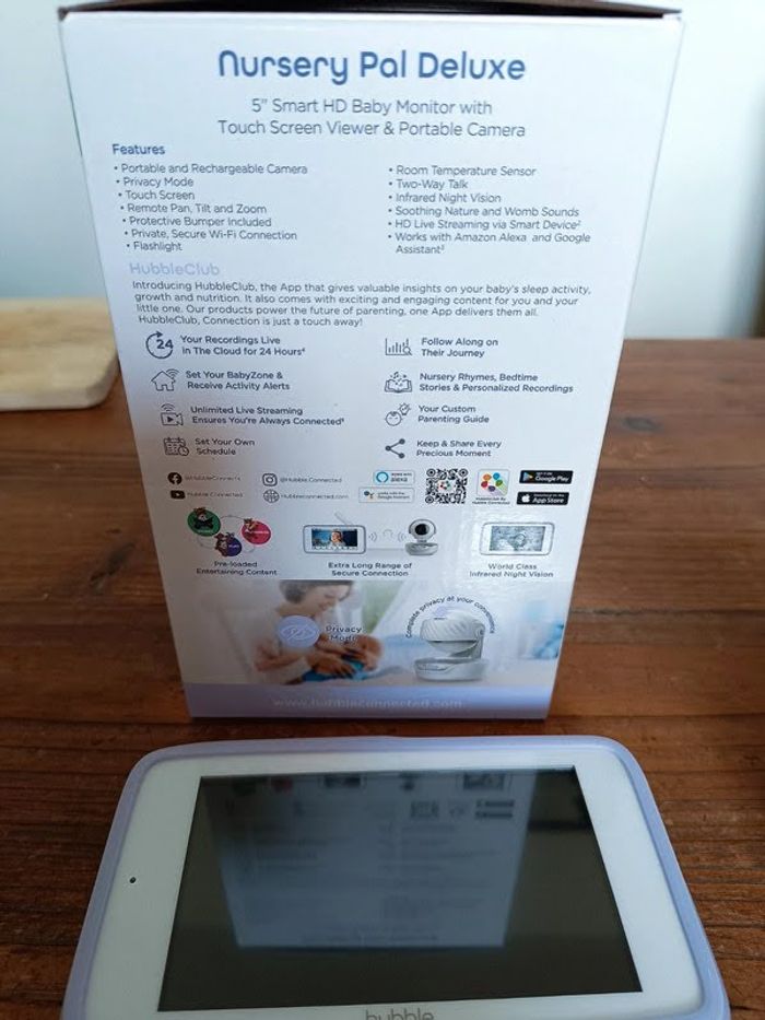 Babyphone vidéo Camera + tablette - Hubble - photo numéro 4