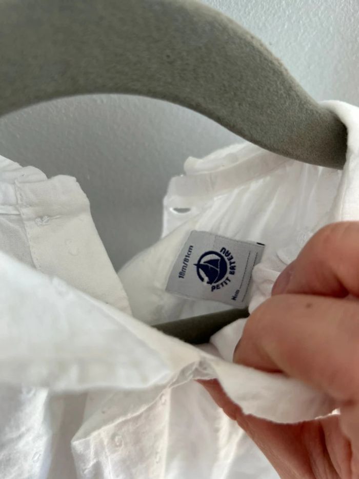 Robe en coton brodé Petit Bateau - Taille 18 mois - photo numéro 4