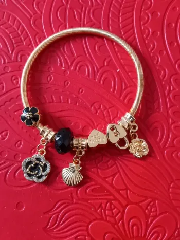 Bracelet fantaisie  taille unique mailles serpent