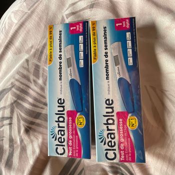 Clearblue Test de Grossesse avec Indicateur de Semaines 1 Test lot de 2