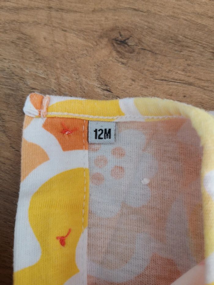 Ensemble orange vintage 12 mois - photo numéro 2