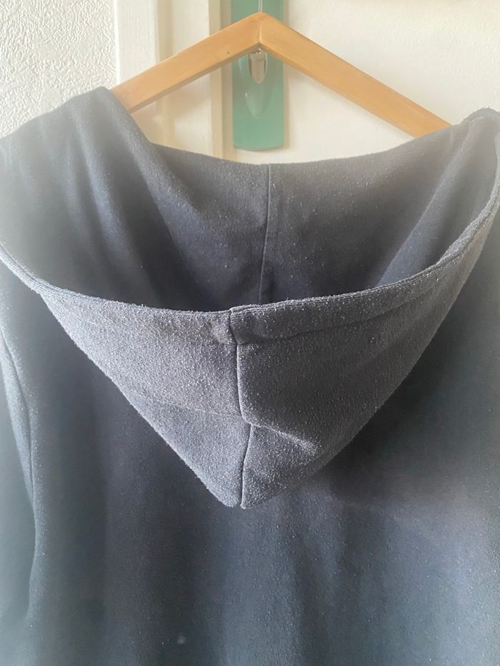 Veste noir taille L capuche bon état custer - photo numéro 3