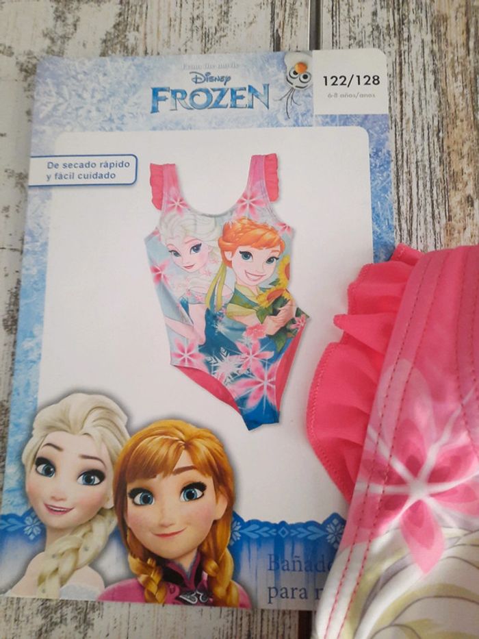 Maillot de bain fichia  reine des neiges taille 122/128 - photo numéro 4
