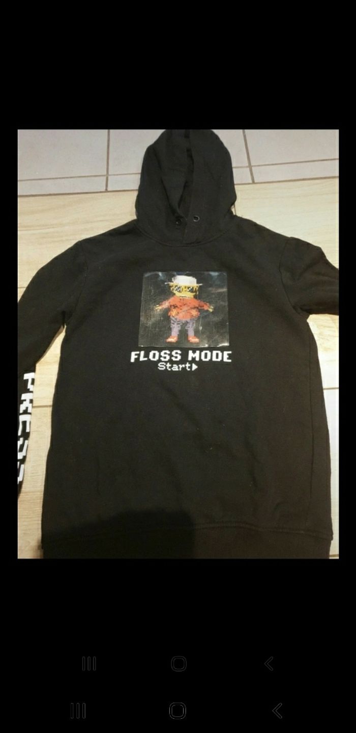 Sweat capuche garçon h&m 10/12 ans - photo numéro 2