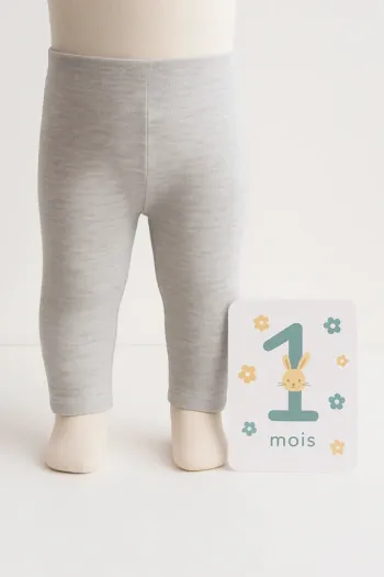 Legging gris bébé Taille 1 mois Kiabi