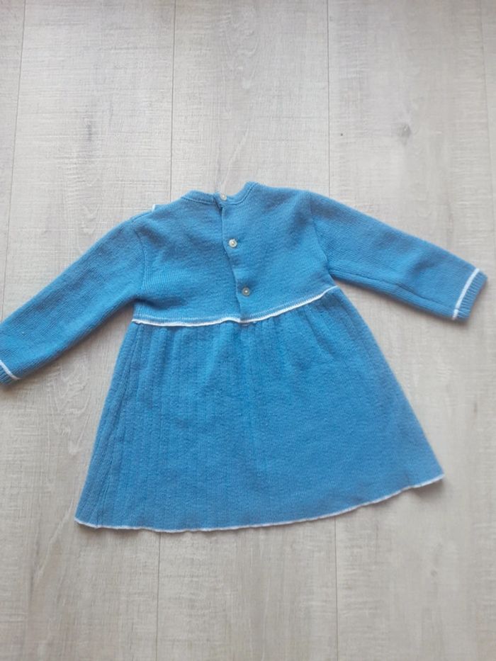 Ensemble robe bleue et collants roses 3 mois - photo numéro 5