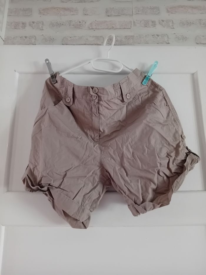 Short beige Tissaia