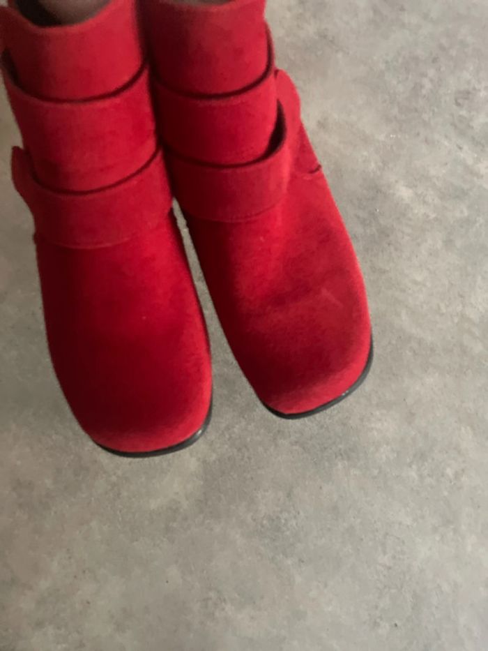 Bottines "Camille" Rouge - photo numéro 5