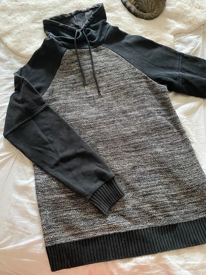 Pull homme gris manches noires Liberto taille M
