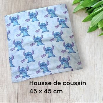 Housse de coussin stitch disney