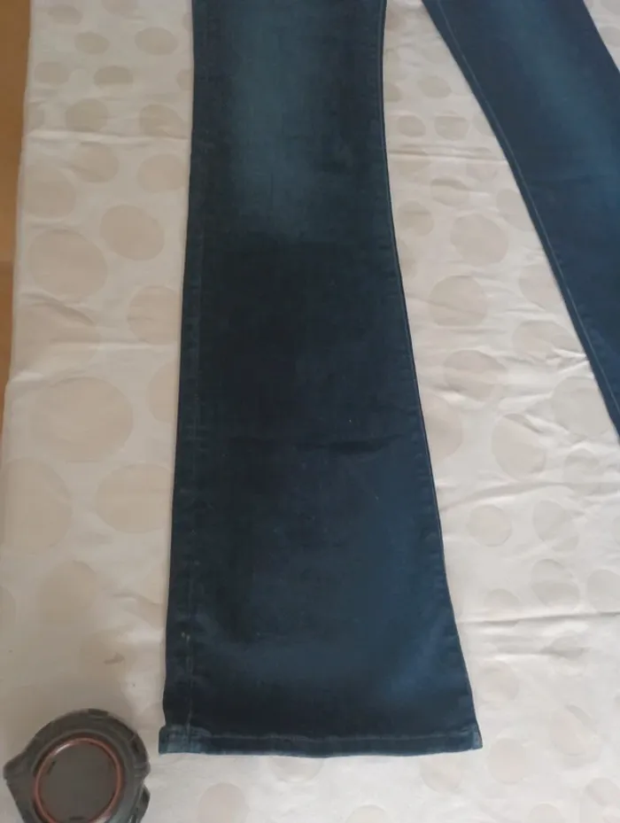 Pantalon jeans femme Lee Cooper taille 38 coupe évasée pattes d' éléphants bootcut - photo numéro 2