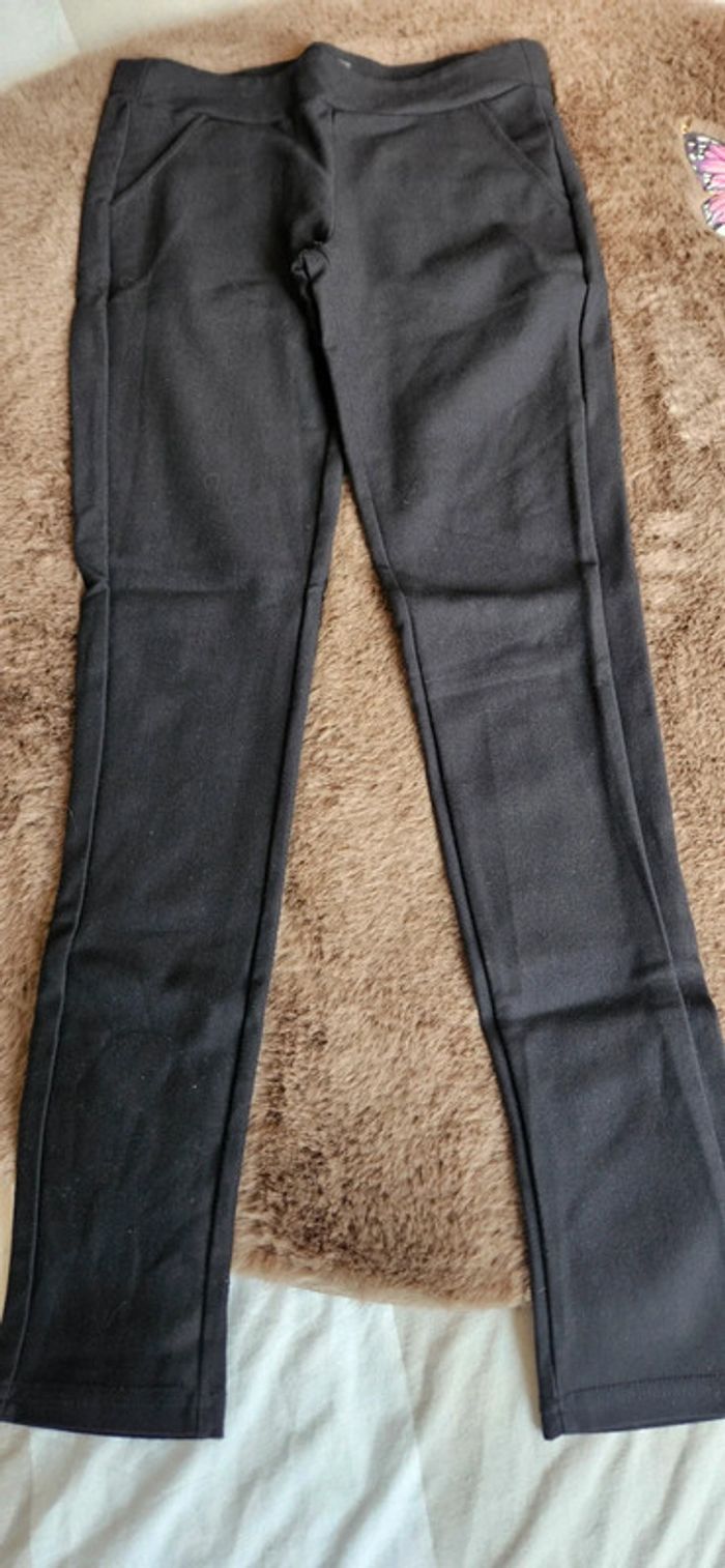 Pantalon skinny ceintré noir taille 36 - photo numéro 2