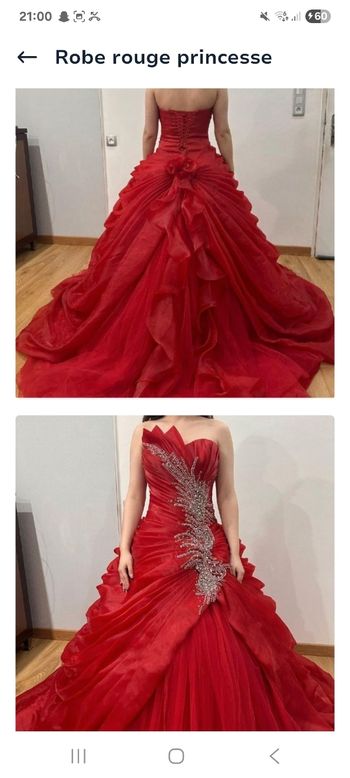 Robe rouge princesse