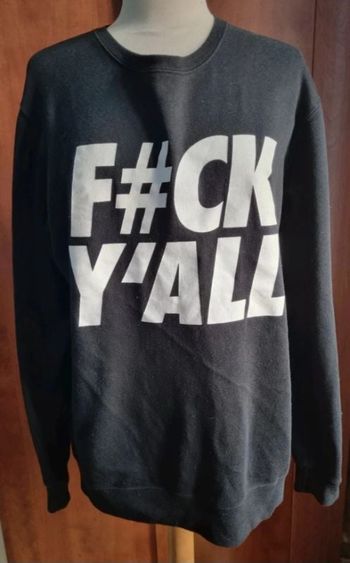 Sweat noir avec écriture slim fit taille 2xl