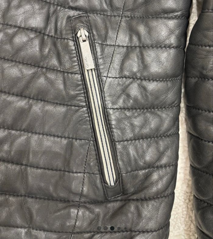 Doudoune cuir noire oakwood - photo numéro 4