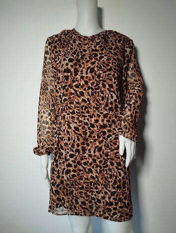 Robe Mango Suit imprimé léopard taille s