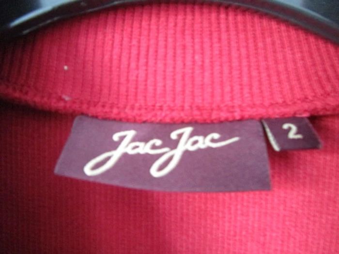 T-shirt vintage rouge col montant 38 TBE - photo numéro 7