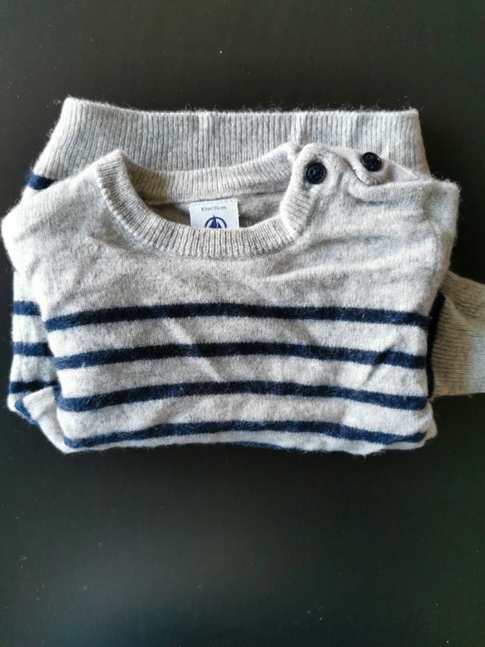 Pull cachemire petit bateau 12 mois