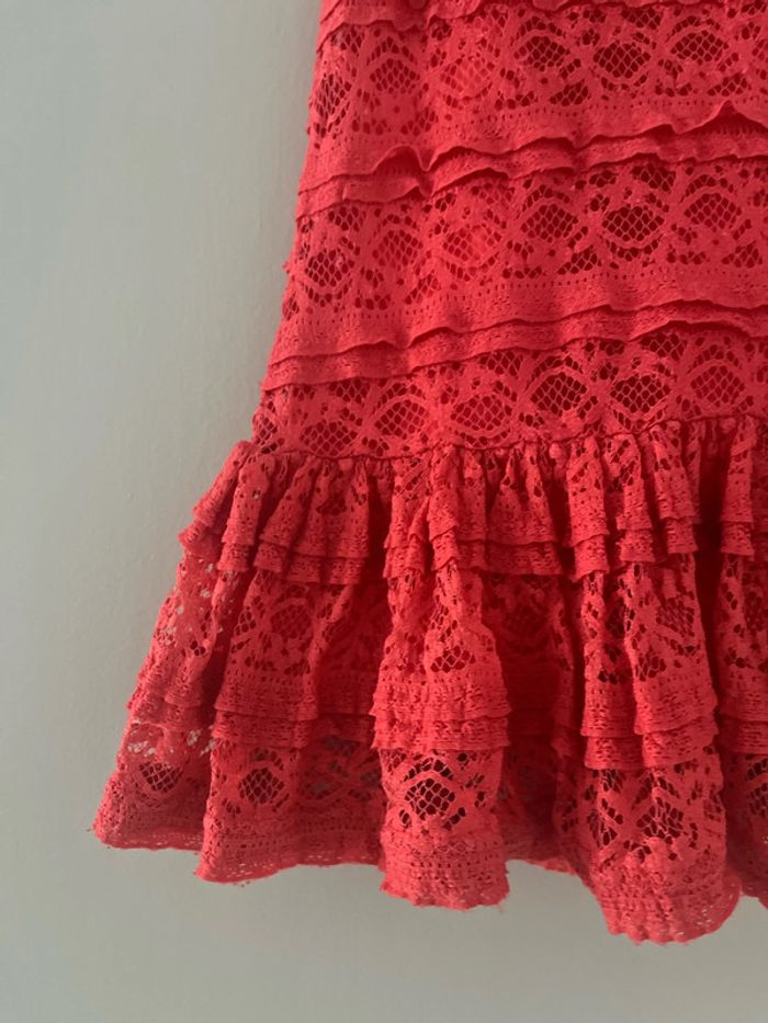 Robe « dentelle » rose foncé taille 3 ans - photo numéro 2