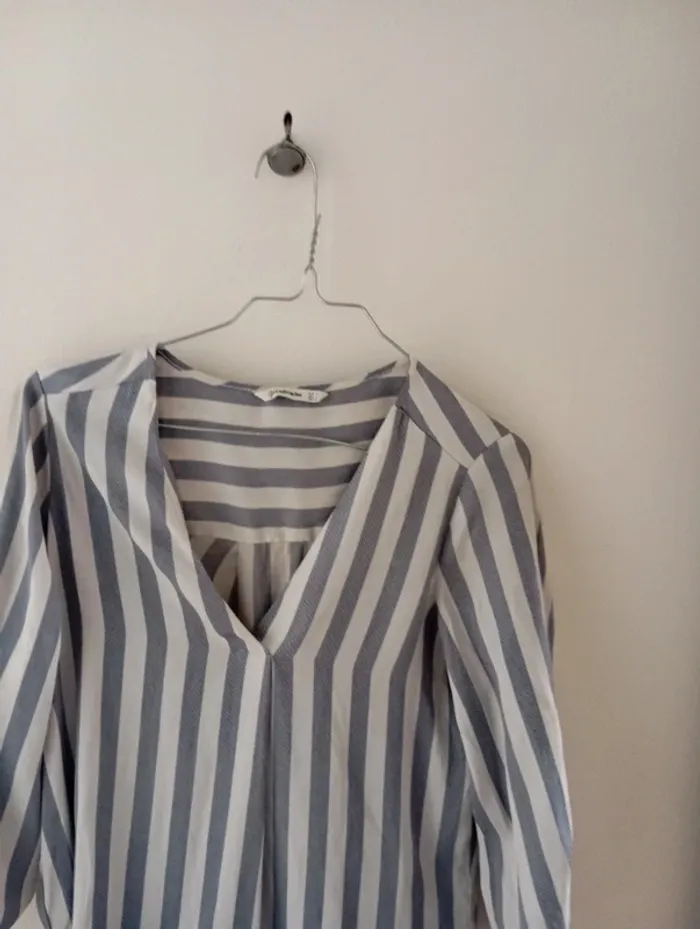 Blouse rayée stradivarius taille S - photo numéro 3