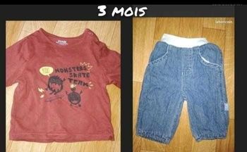 Tshirt baggy 3 mois