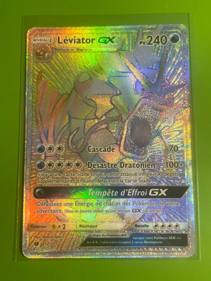 Léviator GX 112/117 (Rainbow, Arc en ciel) - Invasion Carnin Pokémon FR