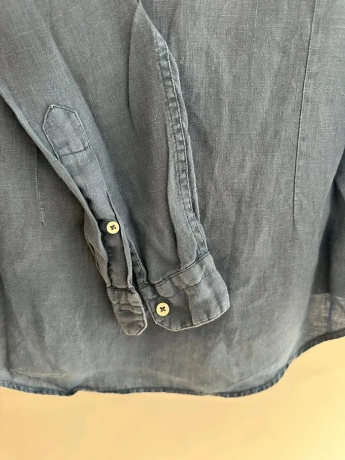 Chemise bleu Zara Man Slim Fit - Taille S - photo numéro 6
