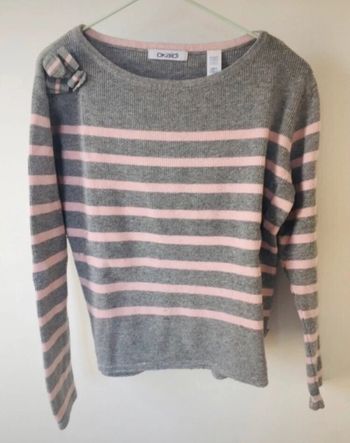 Pull fille marinière 6 ans okaïdi vêtement enfant hiver
