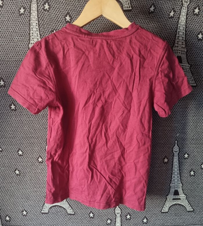 T-shirt bordeaux 10ans - photo numéro 4