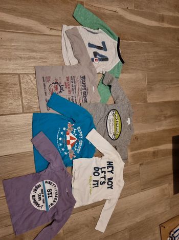 Lot de 6 t-shirt manches longues 3 mois