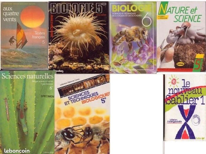 Lot de livres scolaires anciens