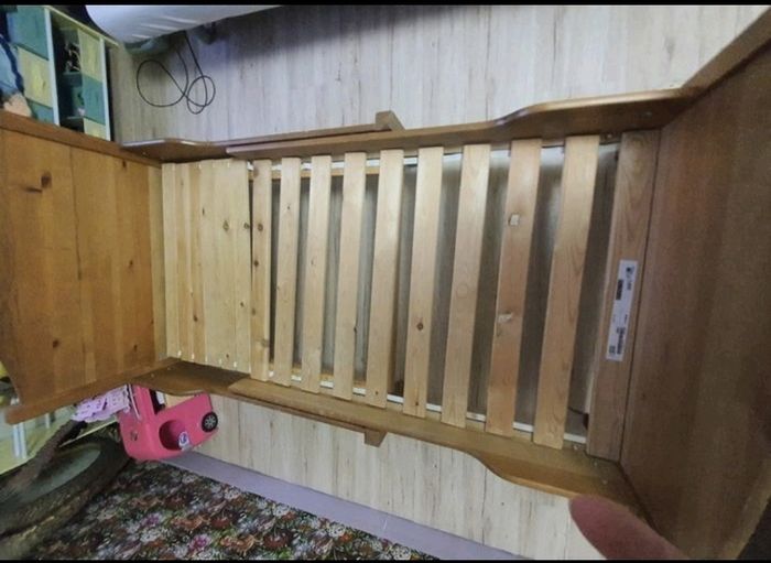 Lit évolutif enfant bois avec matelas - photo numéro 7