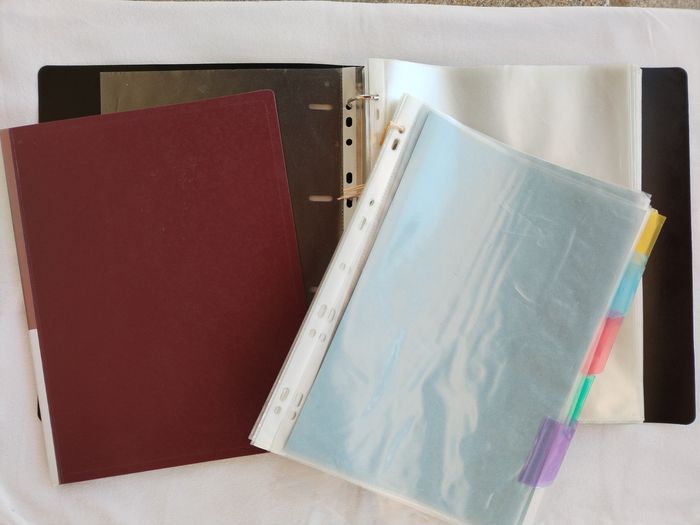 Lot Classeur souple Pochettes transparents Porte-vue Intercalaires