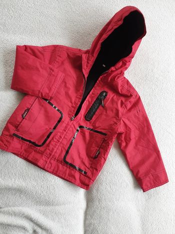 Coupe vent chaud 5 ans rouge