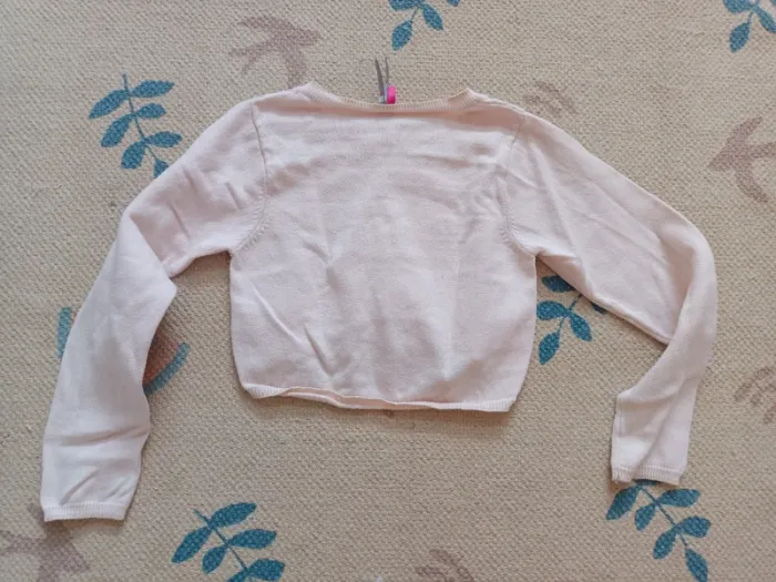 Gilet boléro rose corail orchestra 5/6 ans - photo numéro 4