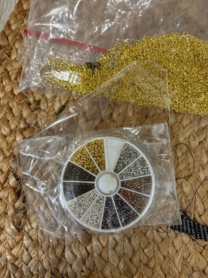 Lot création perles miyuki avec accessoires et feuilles croquis - photo numéro 4