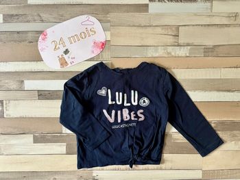 T-shirt Lulu castagnette 24 mois