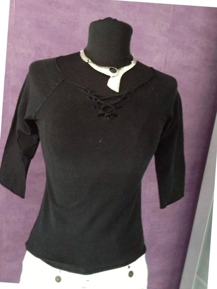 Tee-shirt Zara manche 3/4 - photo numéro 3