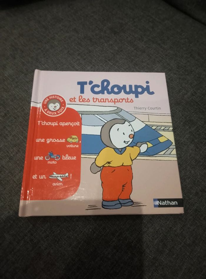 Livre enfant - T'choupi et les transports