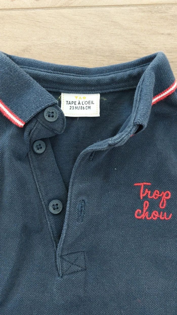 Polo tape à l'œil garçon 24 mois - photo numéro 2