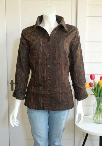 chemise Scottage marron chocolat taille 40 comme neuve