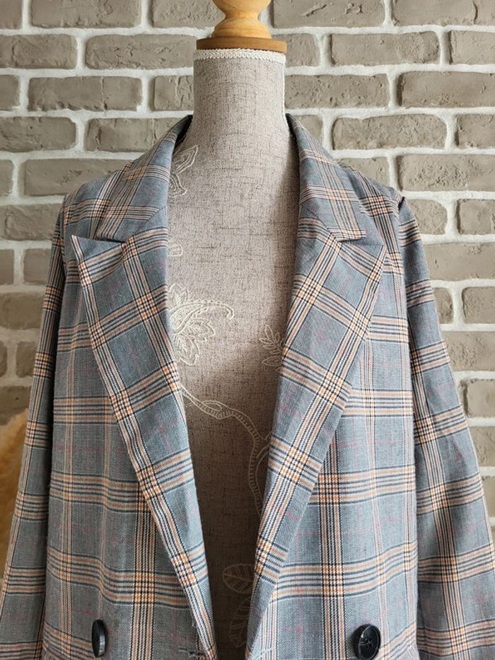 Veste blazer à carreaux Prince-de-Galles Daphnea - photo numéro 2