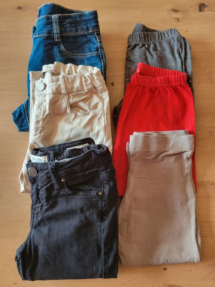 Lot 6 pantalons - 8 ans