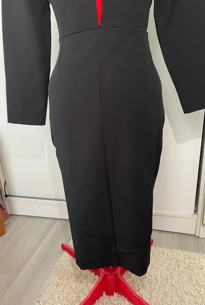 Robe midi noire dos nus dentelle Mohito - photo numéro 5