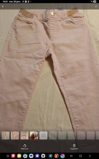 Jegging rose 10 ans M&M GF32