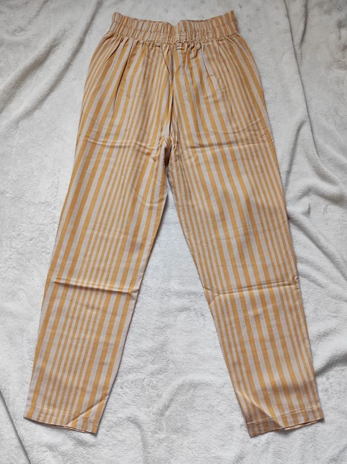 Pantalon décontractée rayures taille S - photo numéro 6